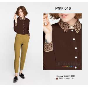 Рубашка женская комбинированая РЖК-016